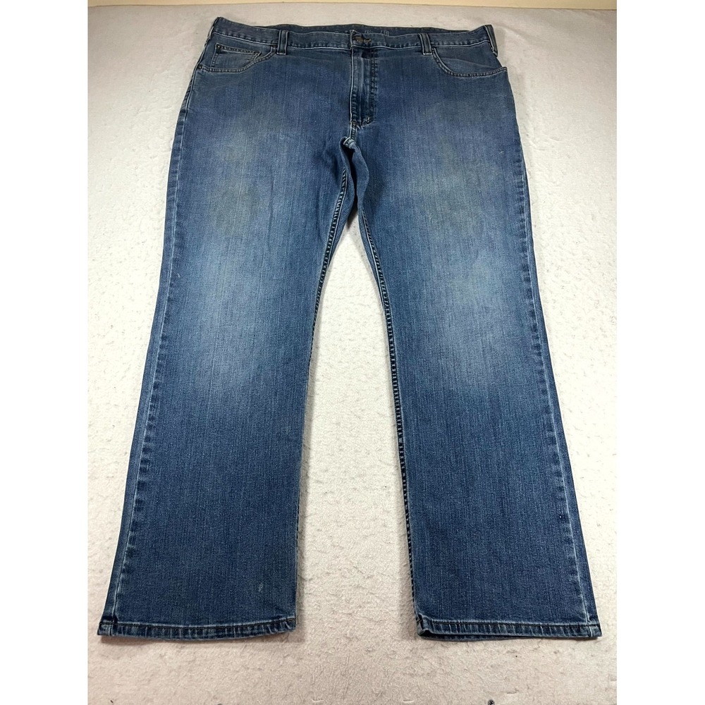 Carhartt Relaxed Fit Straight Rugged Flex Jeans Mens 42x30 Blue Denim Mid Rise
